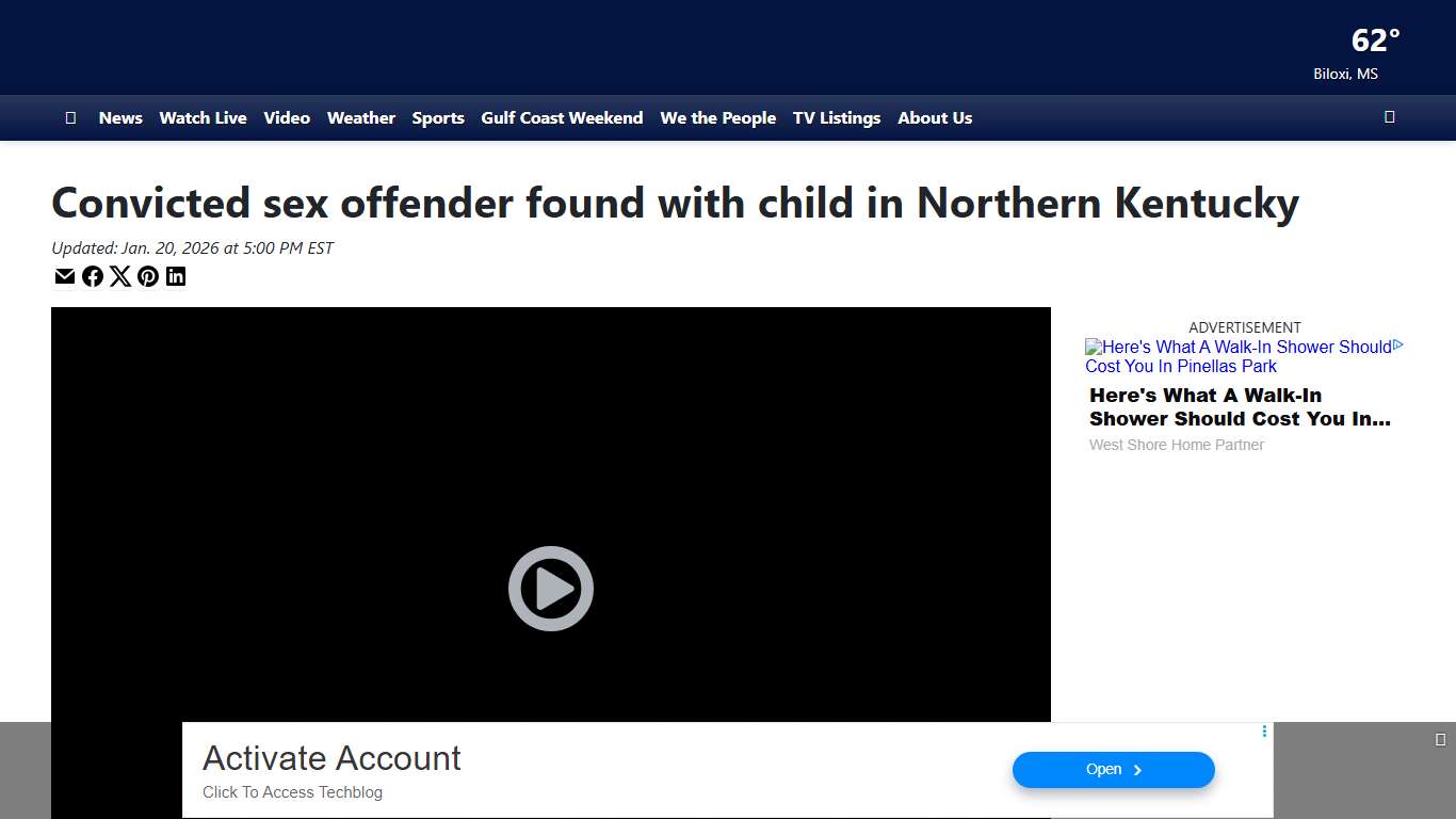 Convicted sex offender found with child in Northern Kentucky