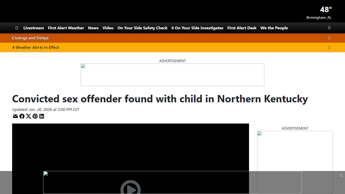 Convicted sex offender found with child in Northern Kentucky